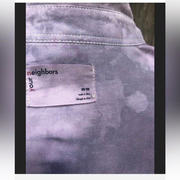 Your Neighbors 1 of 1 tie-dye tunic style shirt Purpla graze MED - Picture 5 of 11